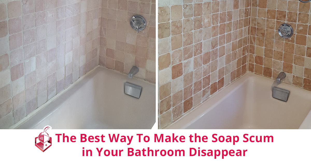 How to Clean Soap Scum Off of Any Bathroom Surface